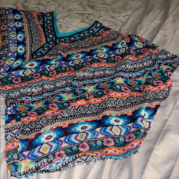 Double D Ranch Turquoise and Black Embellished Top - Picture 12 of 12